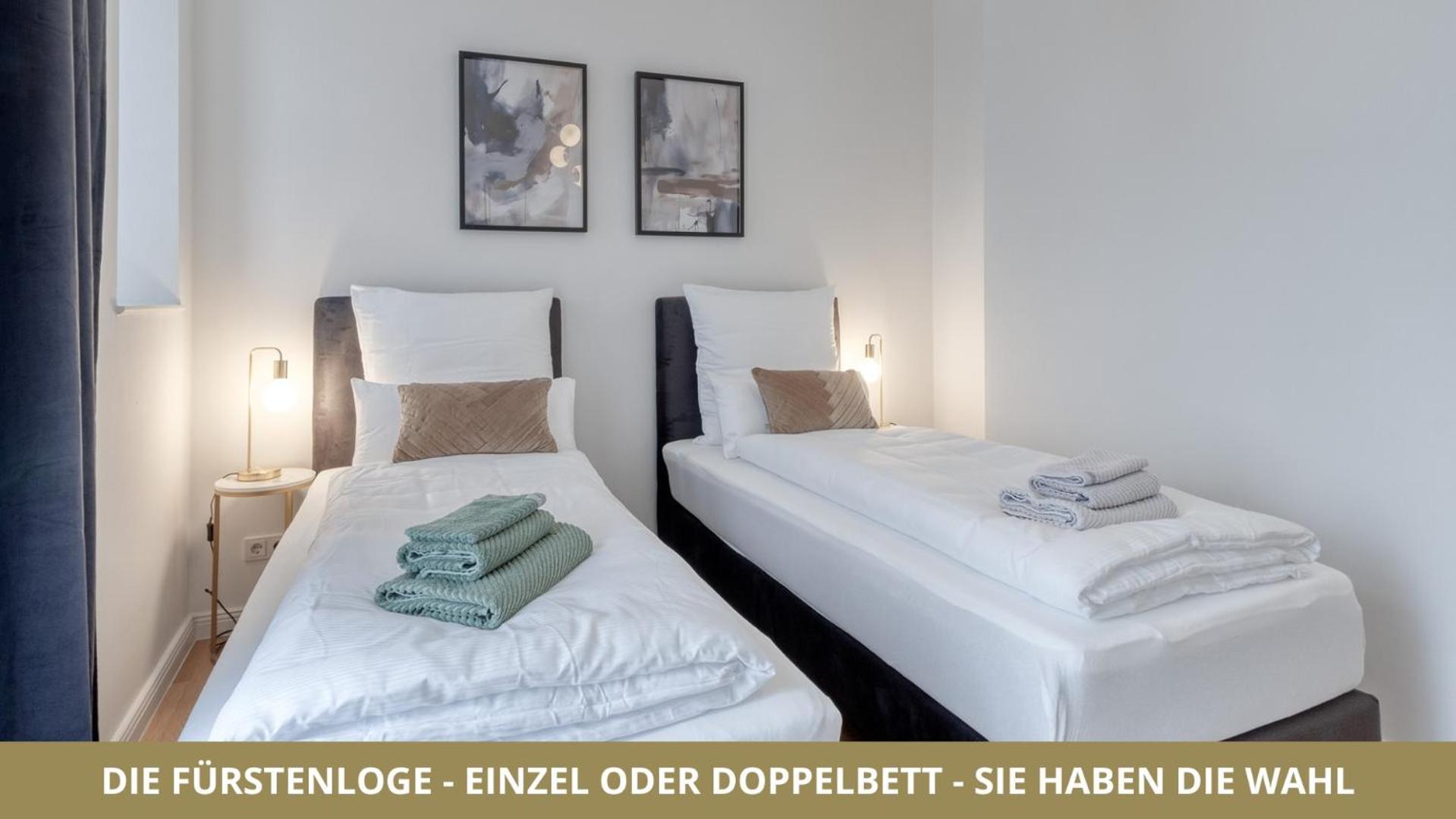 Neu Fewo Fuerstenloge 1-6 Pers Hinter Dem Markgraeflichen Opernhaus - 2 Schlafzimmer Mit Boxspringbetten 4 Einzel Oder 2 Doppelbetten, Balkon Und Einbaukueche, Barrierearm Bayreuth Eksteriør bilde